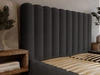 Polsterbett mit Bettkasten und Lattenrost 120x200 Rotto Schwarz