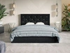 Polsterbett mit Bettkasten und Lattenrost 180x200 Salento Schwarz