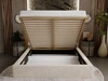 Polsterbett mit Bettkasten und Lattenrost 140x200 Apollo Beige