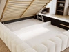Polsterbett mit Bettkasten und Lattenrost 160x200 Rotto Creme