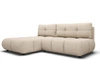 Ecksofa mit Schlaffunktion und Bettkasten Links Milet Beige