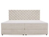 Boxspringbett mit Bettkasten 140x200 Bergamo Beige