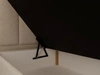 Boxspringbett mit Bettkasten 180x200 Bouclé-Stoff Cloud Beige