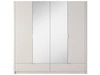 Kleiderschrank mit Spiegel Latina Beige