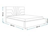 Polsterbett mit Bettkasten und Lattenrost 160x200 Tesis Dunkelgrau