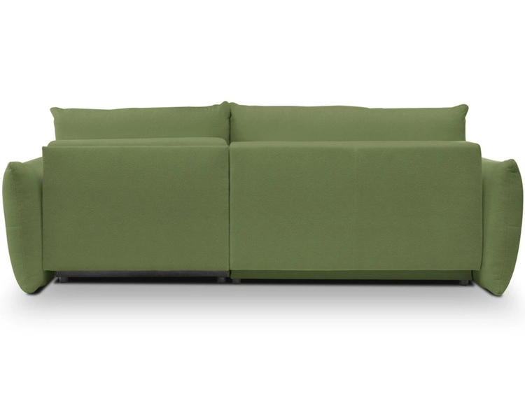 Ecksofa L-Form mit Schlaffunktion und Bettkasten Bene Grün