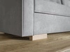 Schlafsofa mit Bettfunktion und Bettkasten Pori Grau