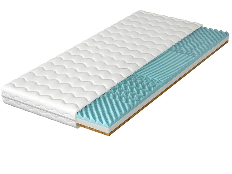 Schaumstoffmatratze mit profilierter Schaumlage und Kokosmatte Sena 90x200