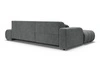 Ecksofa L-Form mit Schlaffunktion und Bettkasten Lisso Links Grau