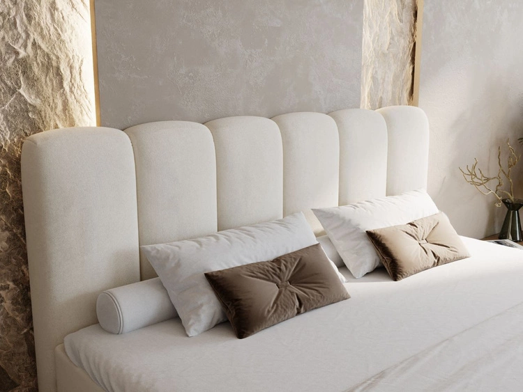 Boxspringbett mit Bettkasten 180x200 Cloud Beige