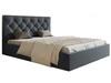 Polsterbett mit Bettkasten und Lattenrost 180x200 Selva Dunkelgrau