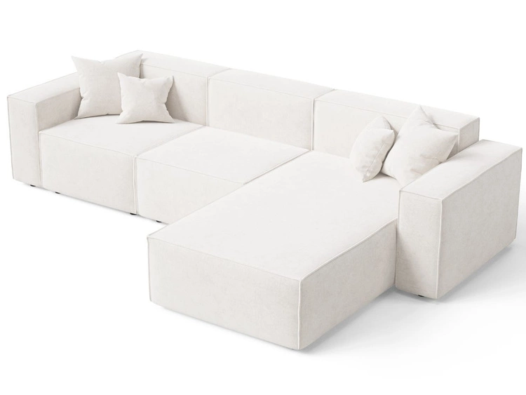 Ecksofa L-Form Rechts Arizona Creme