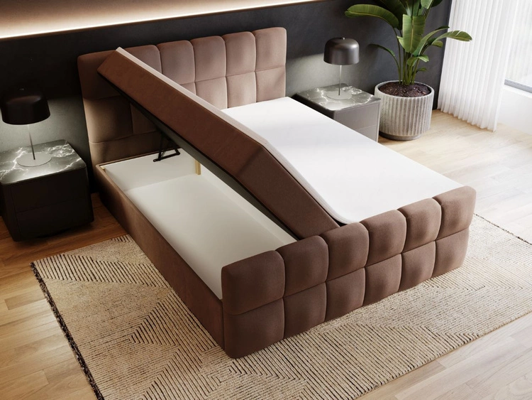 Boxspringbett mit Bettkasten 180x200 Alicante Braun