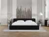 Polsterbett mit Bettkasten und Lattenrost 160x200 Lipari Schwarz