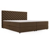 Boxspringbett mit Bettkasten 180x200 Bergamo Braun