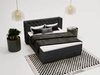Boxspringbett mit Bettkasten 120x200 Lion Schwarz